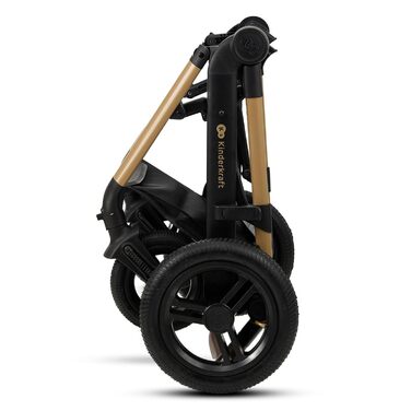 Дитяча коляска Kinderkraft MOOV2 4 в 1 з автокріслом I-SIZE, чорна (CLASSIC)