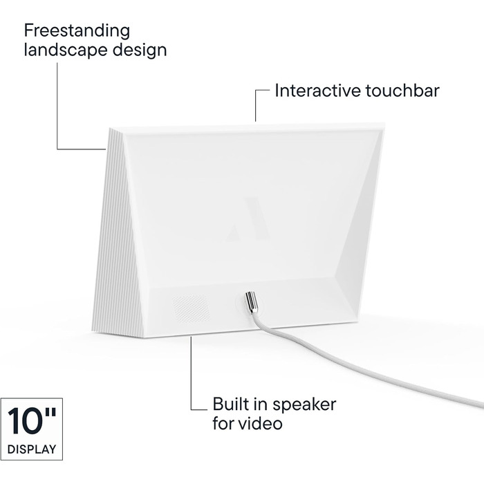 Цифровий фоторамка Aura Carver 10.1" HD Wi-Fi, хмарне сховище, безлімітний обсяг, віддалене завантаження фото - Gravel 10',  (Морська сіль)