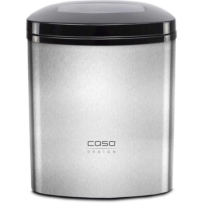 Льодогенератор CASO IceMaster Ecostyle-Design, 12 кг льоду за 24 години, 1,7 л резервуар, автоматичне вимкнення, швидке приготування льоду 6-13 хв