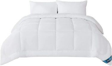 Ковдра BEDSURE 135x200 см, 4-сезонна, стегане покриття, сертифікат Oeko-Tex, білий колір, для алергіків