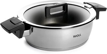 Набір каструль і сковорідок Woll Concept 10 предметів, індукційний, нержавіюча сталь, для всіх типів плит, жаростійкий до 200°C, сріблястий