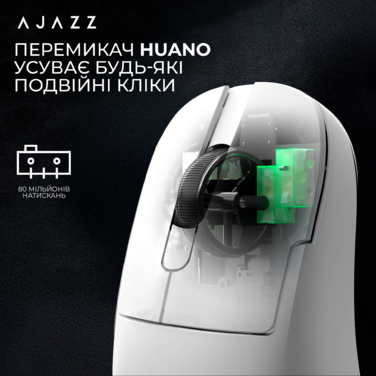 Бездротова ігрова миша Ajazz AJ179P MC White (AJ179P-MC-W)