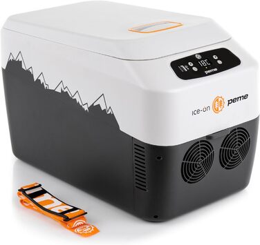 Термоелектричний автохолодильник Peme Ice On 28.3L з LCD дисплеєм, USB, 12/230V – для кемпінгу, подорожей, автомобіля (помаранчевий)