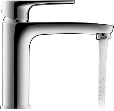 Змішувач для умивальника Duravit B.1, розмір M (висота виливу 110 мм), хром, з керамічною картридж, без зливного механізму