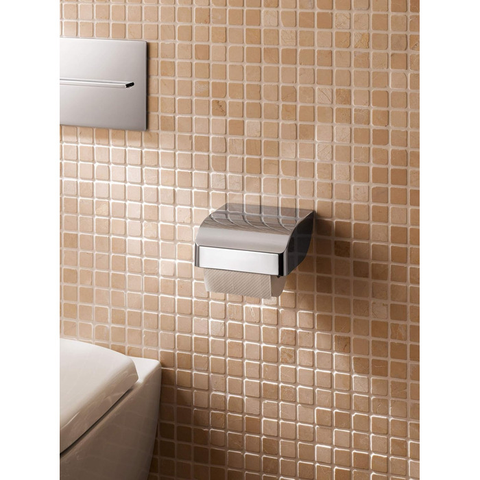 Тримач для туалетного паперу з кришкою Keuco Elegance New, хромований