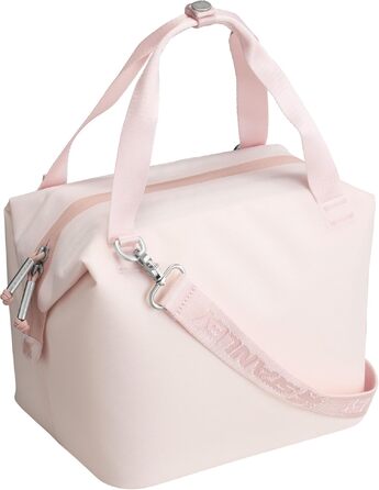 Сумка-холодильник Stanley 1913 All-Day Julienne Maxi Cooler, 7.0 л, Rose Quartz — термосумка з перецьикльованого поліестеру з ременями та сітчастими кишенями