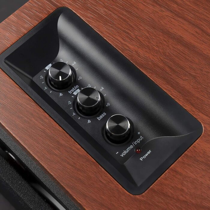 Edifier R1700BTs - Активні Bluetooth колонки 2.0 з сабвуфером, 66 Вт, коричневі, дерев'яний корпус