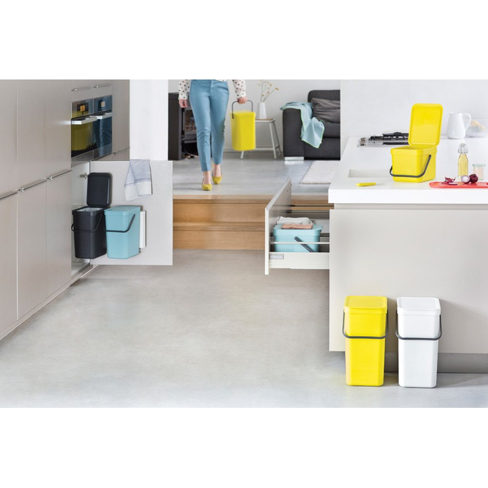 Контейнер для сміття сірий 12 л Sort&Go Brabantia