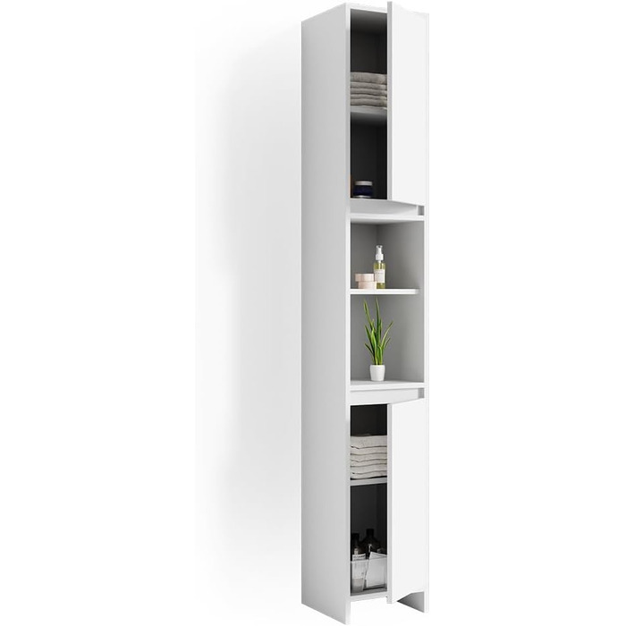 Пенал для ванної Vicco Emma, білий, 30x190 см, високий шафа