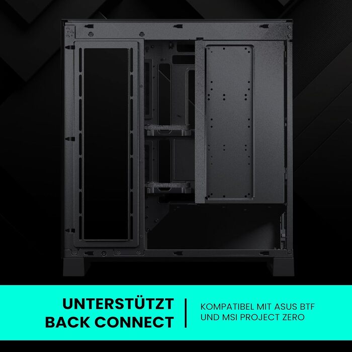 Корпус для ПК Phanteks NV5 MK2 DRGB чорний, з підсвічуванням, ATX, скляна панель