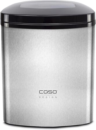 Льодогенератор CASO IceMaster Ecostyle-Design, 12 кг льоду за 24 години, 1,7 л резервуар, автоматичне вимкнення, швидке приготування льоду 6-13 хв
