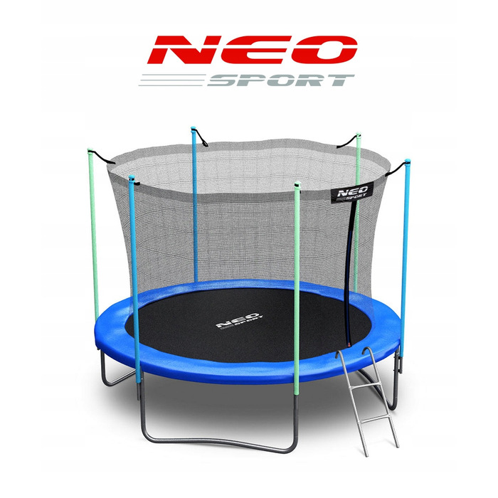 Батут із захисною сіткою Neo-Sport 312 см FT 10 (304-312 см)