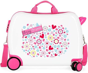 Дитяча валіза Movom Happy Time, жорсткий ABS, 50×38×20 см, комбінований замок, 34 л, 2,1 кг, 4 колеса, ручна поклажа, багато кольорів, для катання, 360°