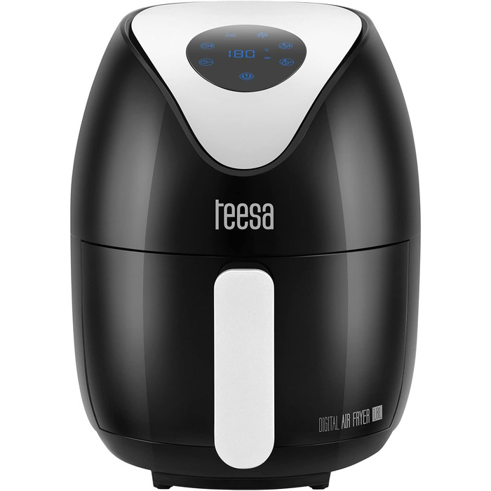 Цифрова аерофритюрниця TEESA 1.8 л, без олії, чорна