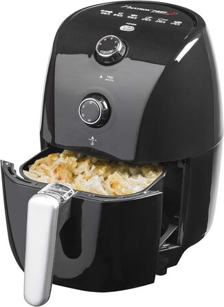 Фритюрниця Bestron AAF300 з гарячим повітрям, 1,5 л, 900 Вт, автоматичне вимкнення, технологія PrepAir, чорна