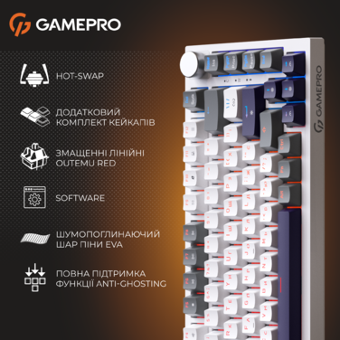 Механічна клавіатура GamePro Genesis Warden (MK160P)
