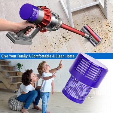 Фільтр для пилососа Dyson V10 (3 шт) Rebirthcare, змінний HEPA-фільтр для Cyclone V10 Animal/Absolute/Motorhead/Total Clean, бездротовий, заміна DY-969082-01