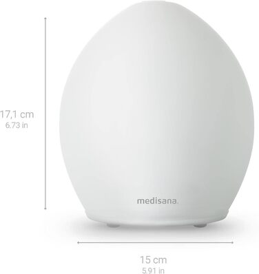 Аромадифузор Medisana AD 635, електричний, 100 мл, з таймером, з підсвічуванням 6 кольорів, для ефірних олій, матове скло