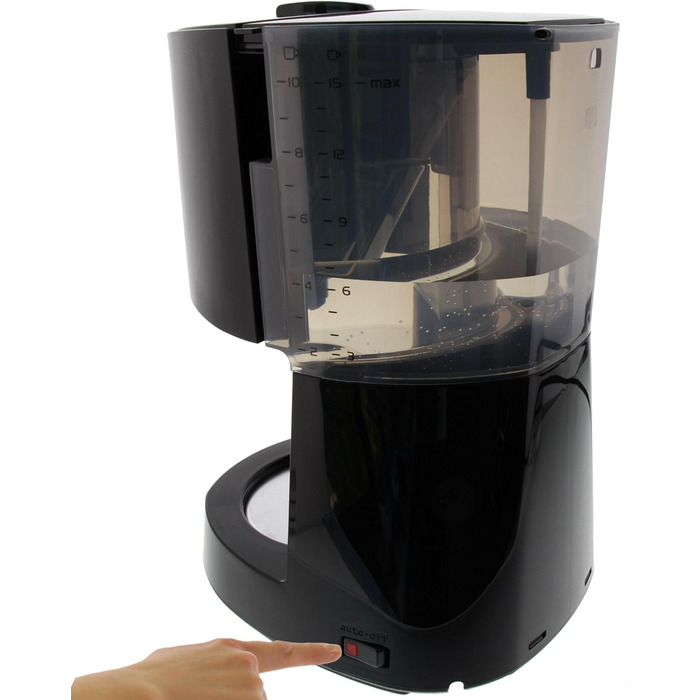 Кавоварка фільтраційна Melitta Enjoy Top з скляним глечиком, краплезупинкою, 10 чашок, чорна