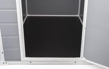 Сарай садовий Keter Manor 4x3 сірий, пластиковий, для дачі, 128x94x196 см