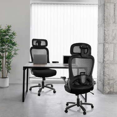 Надміцне крісло / офісне крісло INSTRUCTOR T I PRO Titan XXL сітка тканина / тканина чорна hjh OFFICE