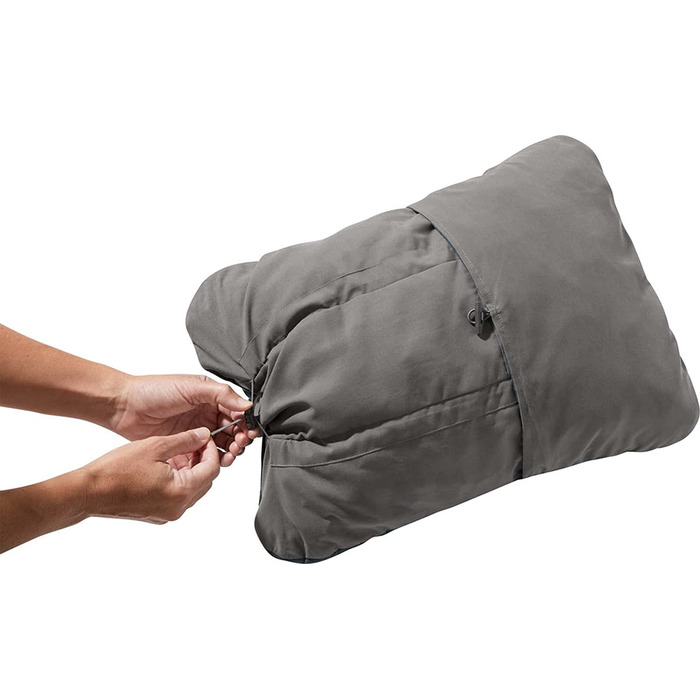 Термонадувна подушка Therm-a-Rest Cinch Small, зелена, 28x38x13 см, компресійна, Funguy принт