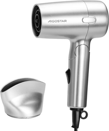 Фен для волосся Aigostar Gale з складаною ручкою, портативний, 2 швидкості, захист, для подорожей
