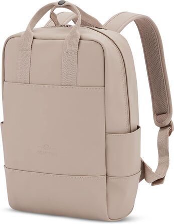 Жіночий рюкзак Johnny Urban Hailey, елегантний міський daypack з відділенням для ноутбука 14'', водостійкий, бежевий, для університету, бізнесу, школи