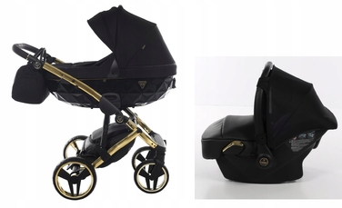 Дитячий візок 2в1 Junama Diamond S Line V2 Black/gold