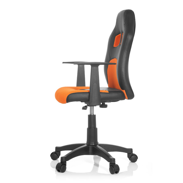 Дитячий письмовий стілець / дитяче крісло TEEN GAME AL чорний/помаранчевий hjh OFFICE