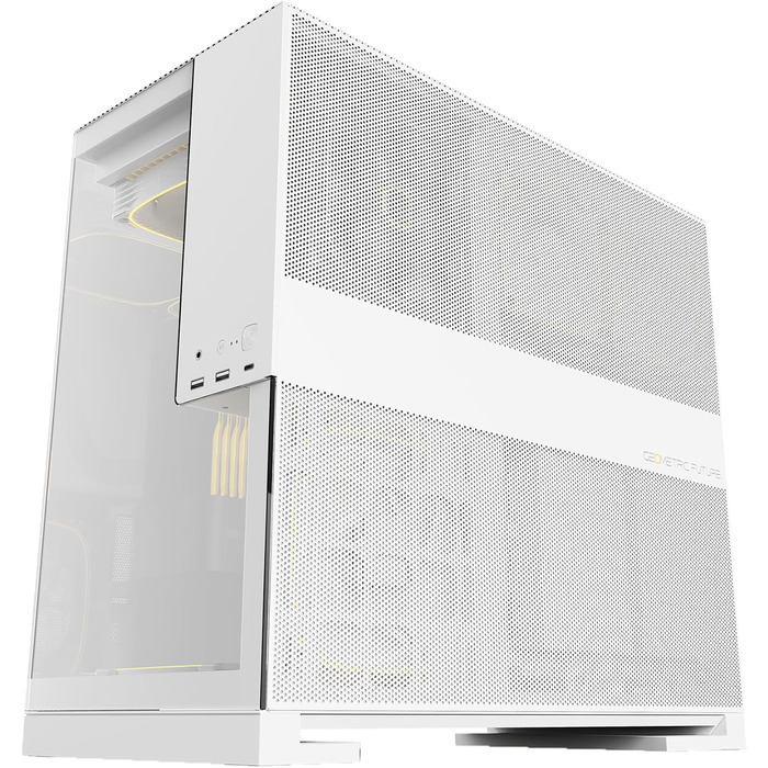 Ігровий корпус Geometric Future M5, білий, середній Tower, скло, E-ATX/ATX, ARGB вентилятори, USB Type-C, підтримка радіатора 420/360 мм