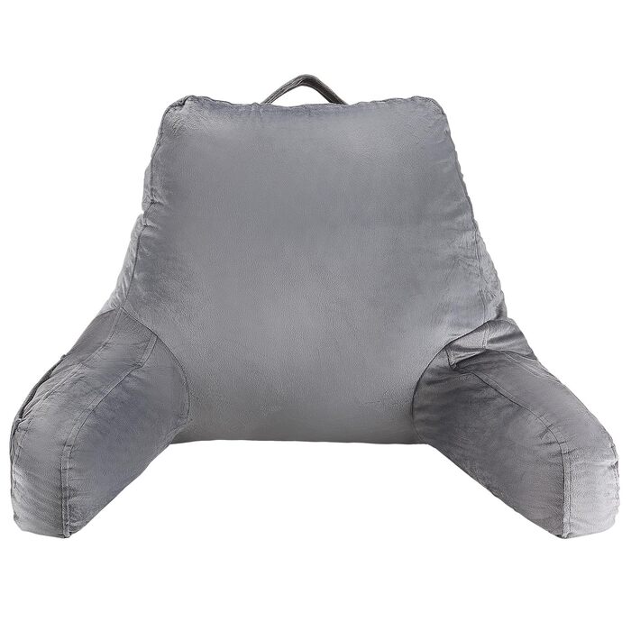 Крісло-мішок VEVOR з memory foam, з кишенями та чохлом з велюру, сіре - для читання, перегляду телевізора та ігор