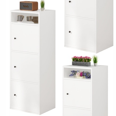Стелаж Rebiko, 40 см x 138 см x 34 см, білий