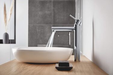 Змішувач для раковини GROHE Concetto одноручний, з QuickFix, хром (23739002) для настановних раковин