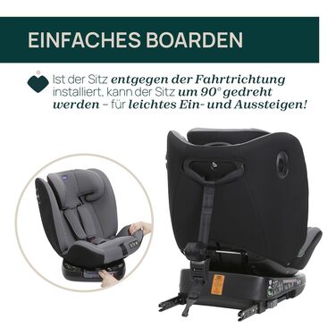 Дитяче автокрісло Chicco Unico Evo I-Size 0-36 кг (група 0+/1/2/3), Isofix, поворот на 360°, сіре