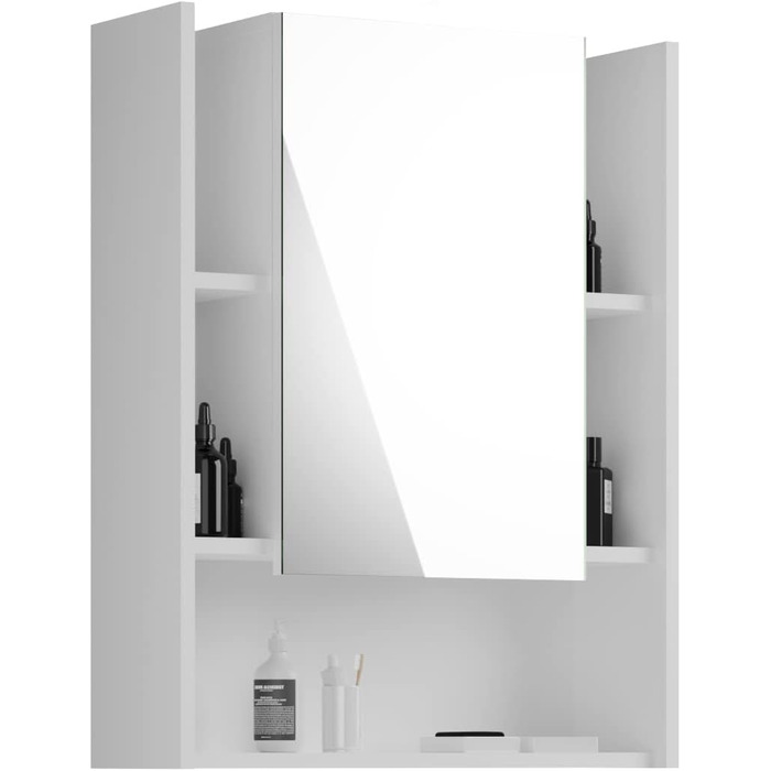 Дзеркальна шафа для ванної Homes&Jones Venice, біла, 60x77x17 см, без підсвічування, деревостружкова плита