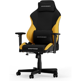 Ігрове крісло DXRacer DRIFTING L, чорне/жовте, EPU шкіра, оригінал