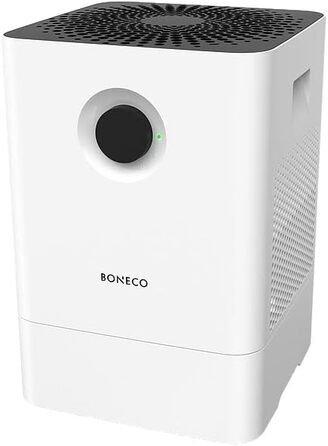 Зволожувач та мийка повітря BONECO W200, 4,5 л, для приміщень до 50 м², дуже тихий (27 дБ), 2 режими, авто-вимкнення, білий