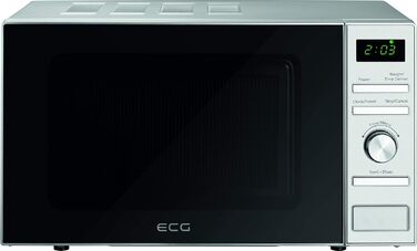 Мікрохвильова піч ECG MTD 2071 SE, багатофункціональна, срібляста