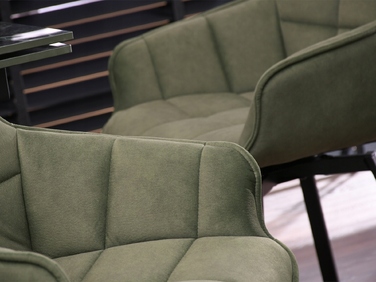 Стілець Mebel-Partner, оббивка тканина, зелений, 1 шт.