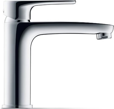 Змішувач для умивальника Duravit B.1, розмір M (висота виливу 110 мм), хром, з керамічною картридж, без зливного механізму
