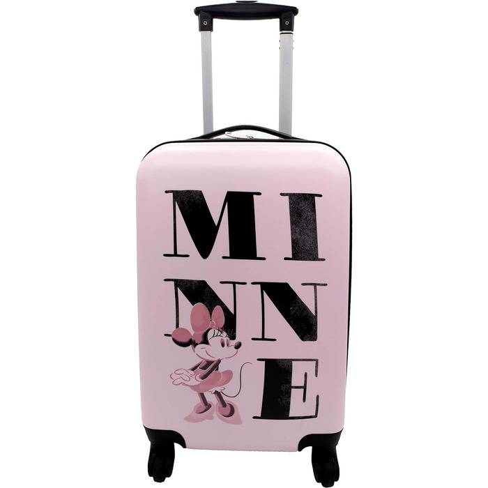 Дитячий жорсткий валізний тролей на 4 колесах Undercover Minnie Mouse 21x56x35 см, 36 л, ручна поклажа