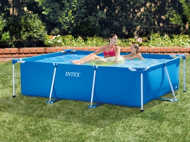 Каркасний прямокутний басейн Intex 220 x 150 см