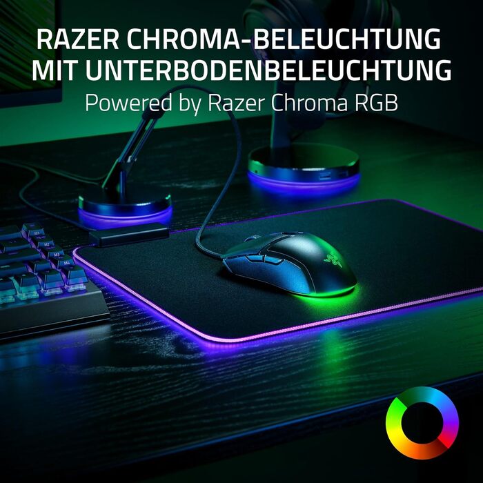 Ігрова миша Razer Cobra — легка дротова миша з Chroma RGB, оптичними перемикачами 3-го покоління, вага 57 г, чорна