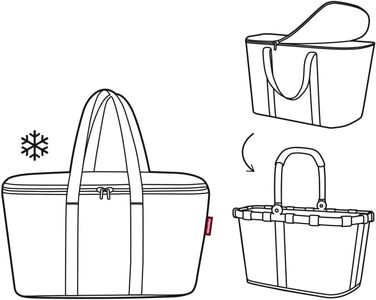 Термосумка-холодильник reisenthel Coolerbag, універсальна, синя twist azure