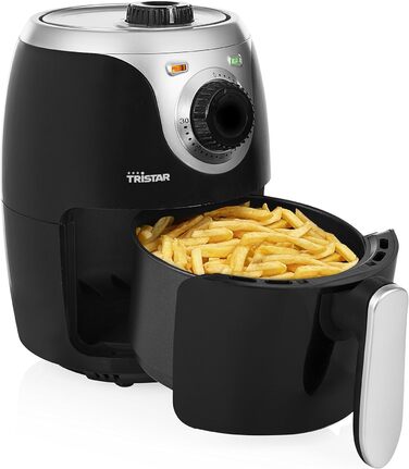 Міні фритюрниця Tristar Airfryer 2 л, антипригарне покриття, термостат, таймер, економія енергії 77,8%, FR-6980