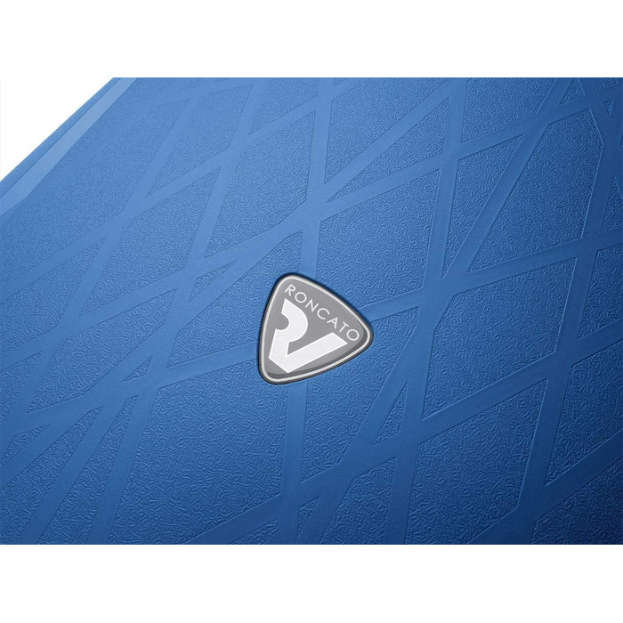 Середня валіза RONCATO Light на колесах, жорсткий корпус, синя
