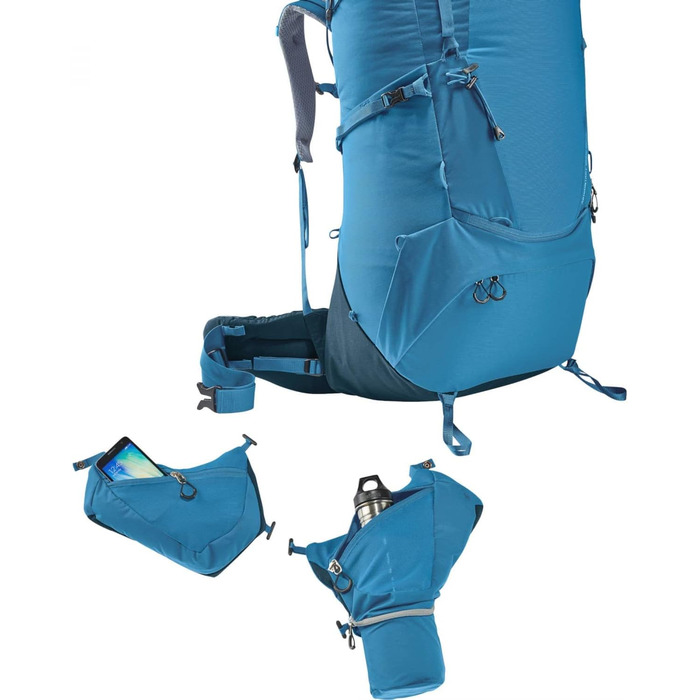 Туристичний рюкзак Deuter Aircontact Core 70+10 л, Reef-Ink, для трекінгу