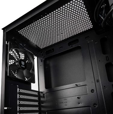 KOLINK Nimbus Midi-Tower ATX RGB комп'ютерний корпус чорний, корпус для ПК з підсвіткою, підтримка водяного охолодження