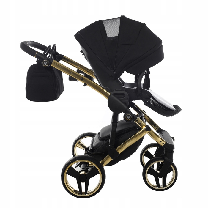 Дитячий візок 2в1 Junama Diamond S Line V2 Black/gold